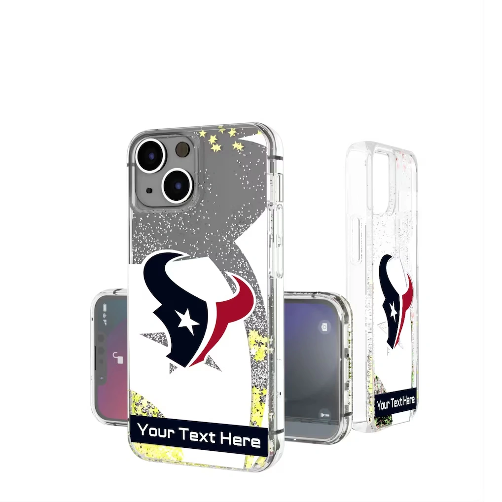 Houston Texans Personalized Tilt Design iPhone Glitter Phone Case 4 Houston Texans Personalized Tilt Design iPhone Glitter Phone Case