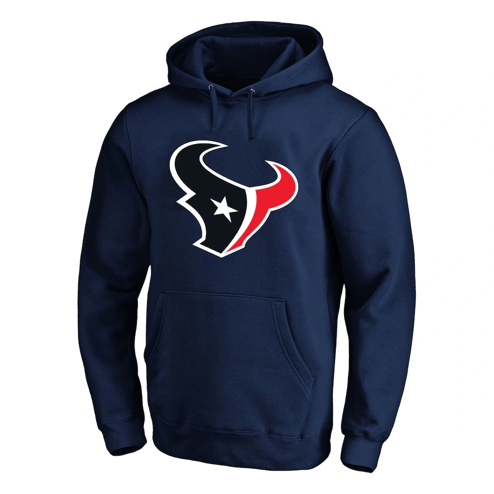 Men's Houston Texans C.J. Stroud Navy Fanatics Big & Tall Name & Number Fleece Pullover Hoodie
