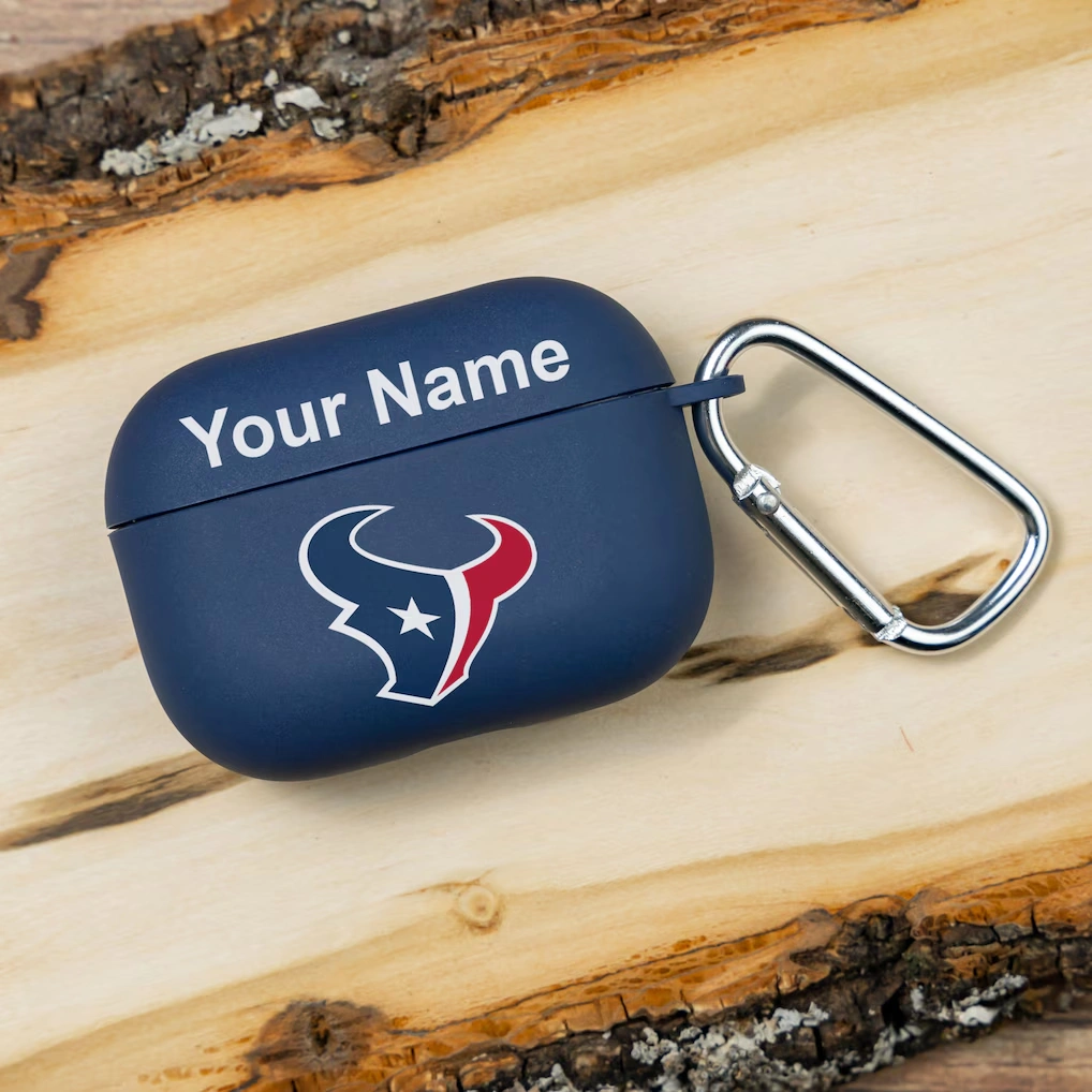 Houston Texans Personalized AirPods Pro Case Cover