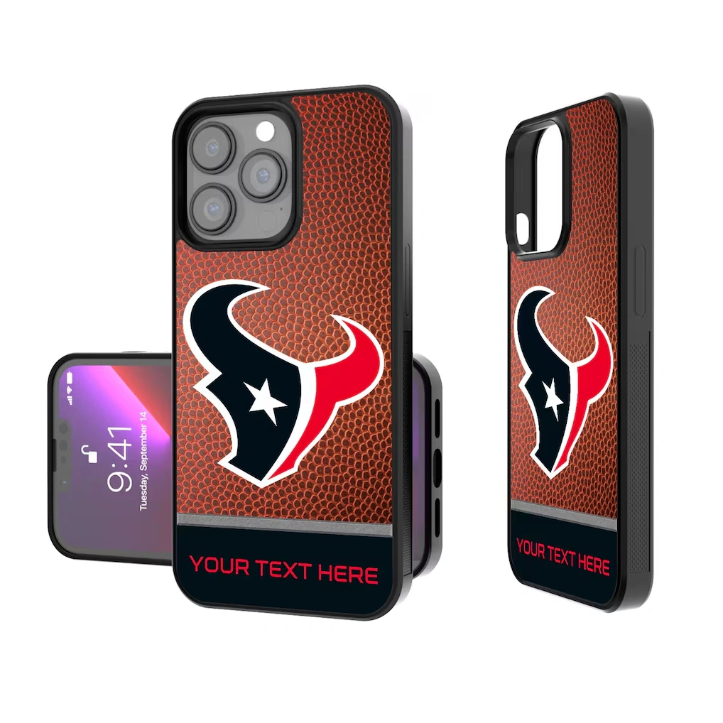 Houston Texans Personalized Football Design iPhone Bump Case