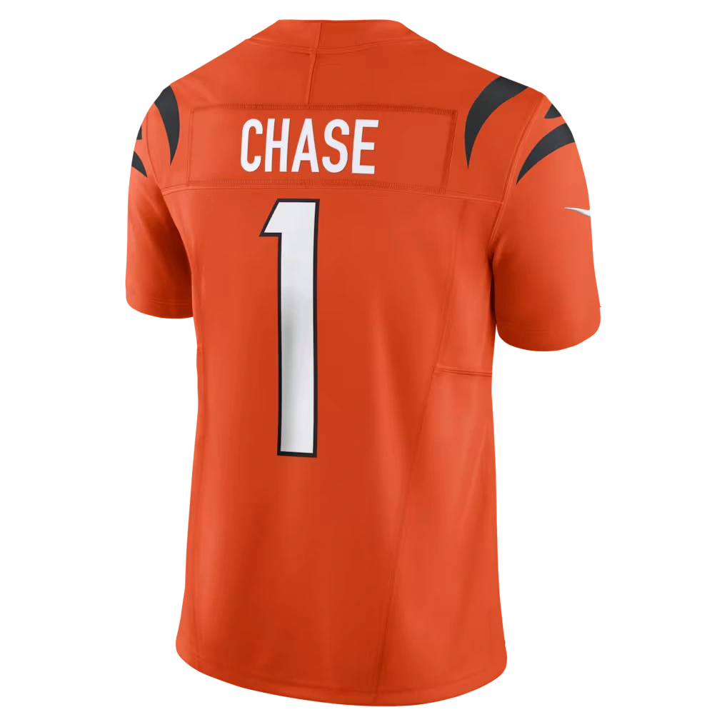 Men's Cincinnati Bengals Ja'Marr Chase Nike Orange Vapor F.U.S.E. Limited Jersey