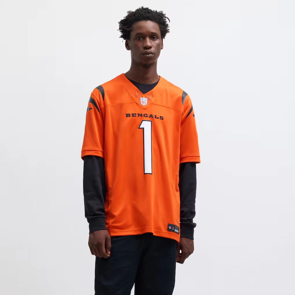 Men's Cincinnati Bengals Ja'Marr Chase Nike Orange Vapor F.U.S.E. Limited Jersey