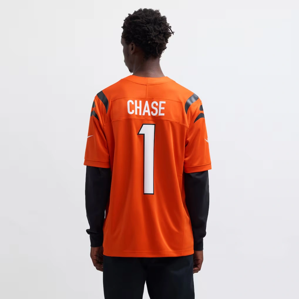Men's Cincinnati Bengals Ja'Marr Chase Nike Orange Vapor F.U.S.E. Limited Jersey