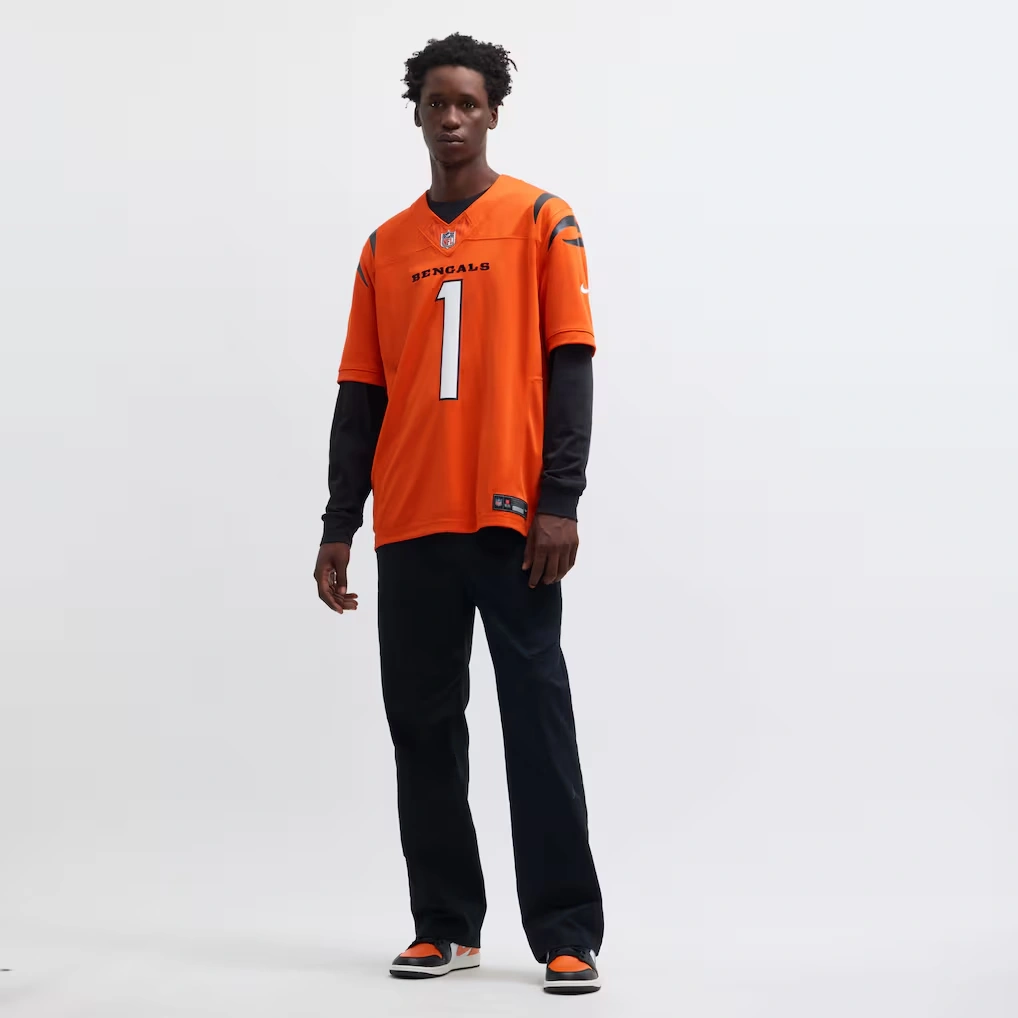 Men's Cincinnati Bengals Ja'Marr Chase Nike Orange Vapor F.U.S.E. Limited Jersey