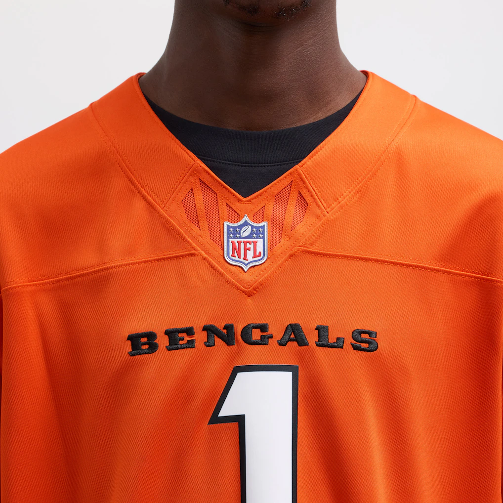 Men's Cincinnati Bengals Ja'Marr Chase Nike Orange Vapor F.U.S.E. Limited Jersey