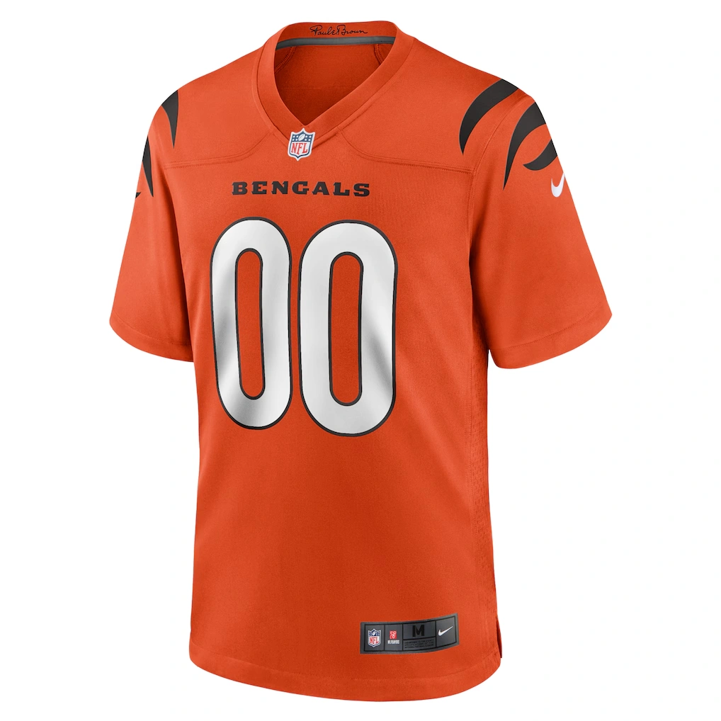 Youth Cincinnati Bengals Nike Orange Alternate Game Custom Jersey