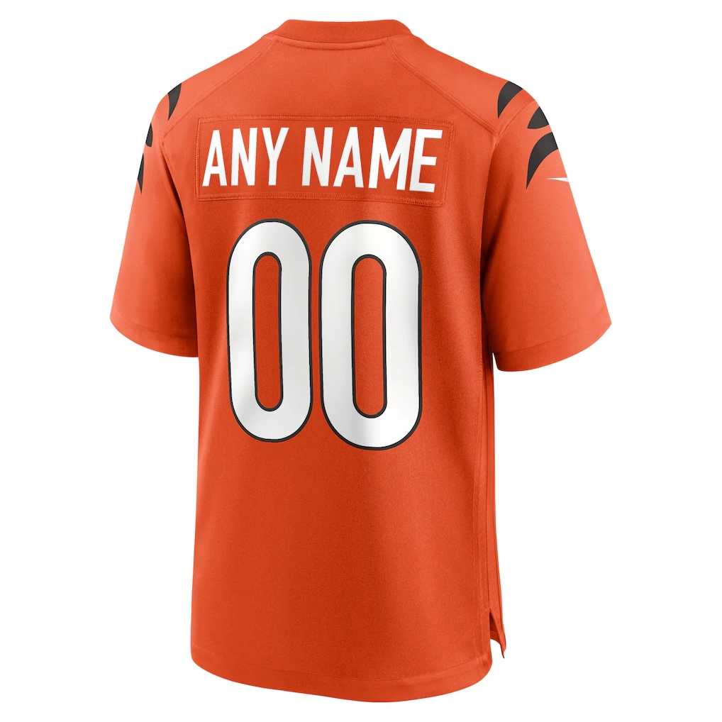 Youth Cincinnati Bengals Nike Orange Alternate Game Custom Jersey 3 Youth Cincinnati Bengals Nike Orange Alternate Game Custom Jersey
