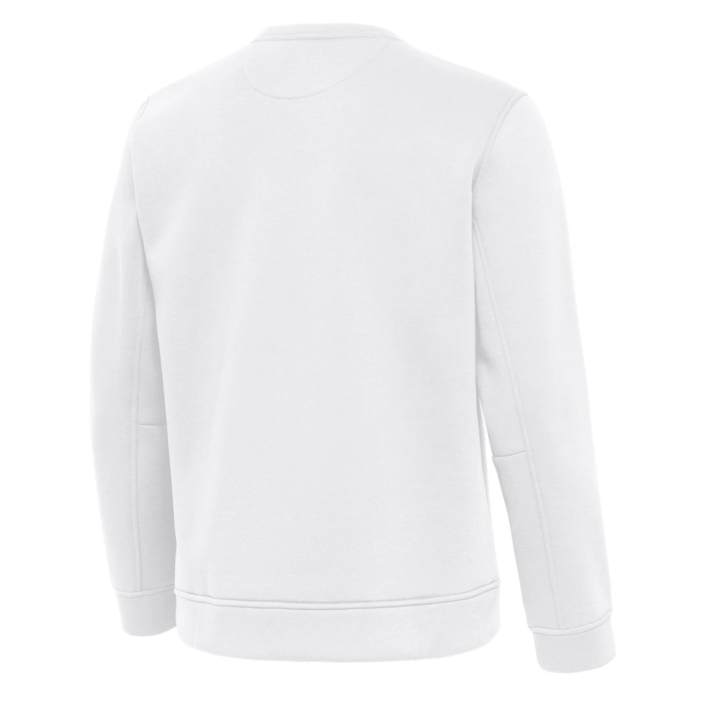 Men's Cleveland Browns Antigua White Relevant Lightweight Pullover Sweatshirt 3 Men's Cleveland Browns Antigua White Relevant Lightweight Pullover Sweatshirt