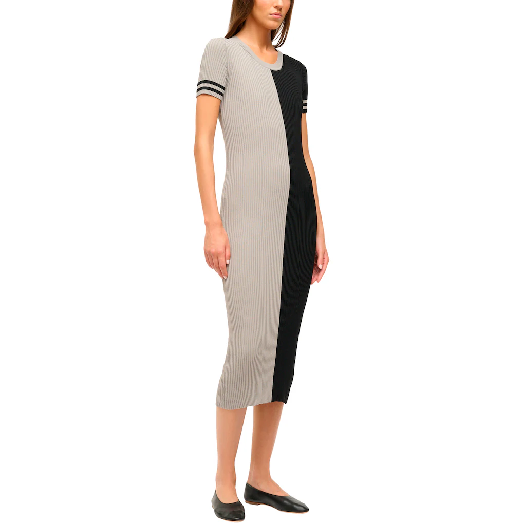 Women's Las Vegas Raiders STAUD Silver/Black Colleen Dress