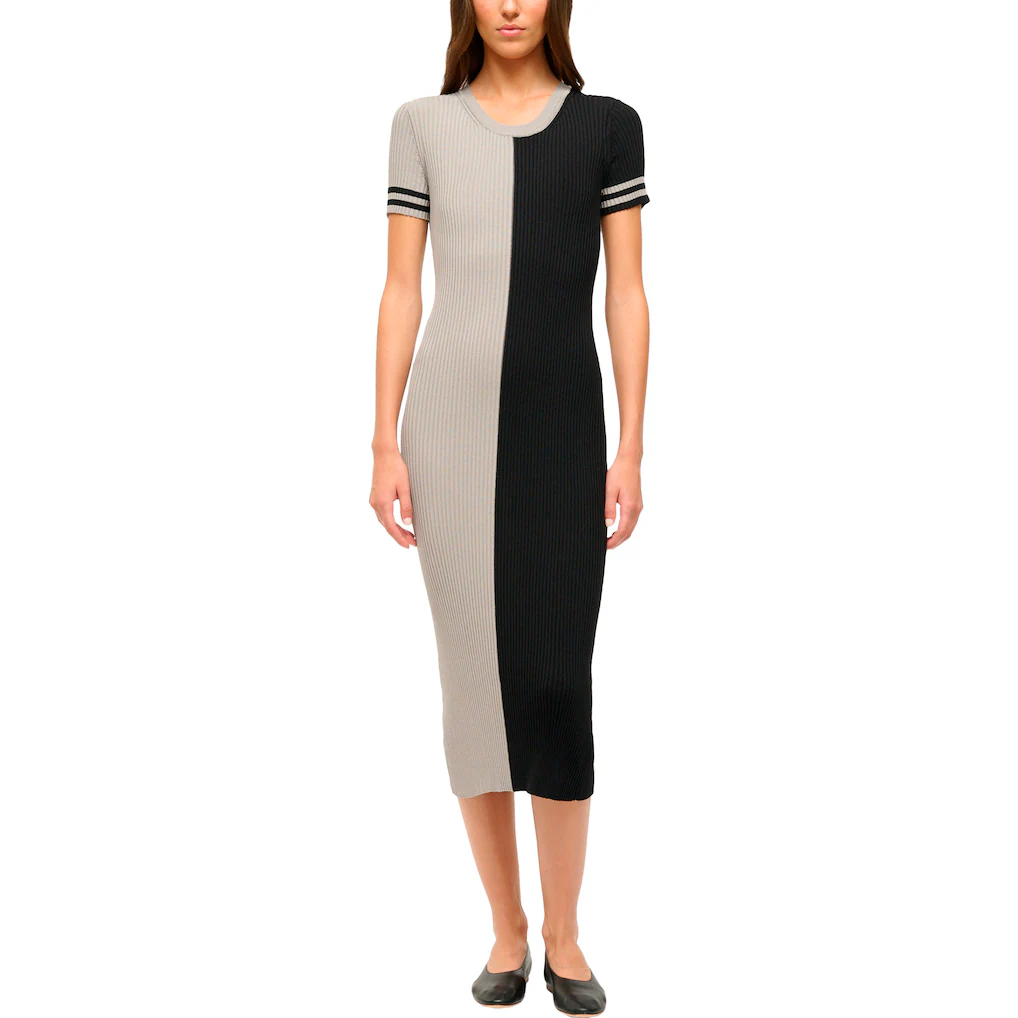 Women's Las Vegas Raiders STAUD Silver/Black Colleen Dress