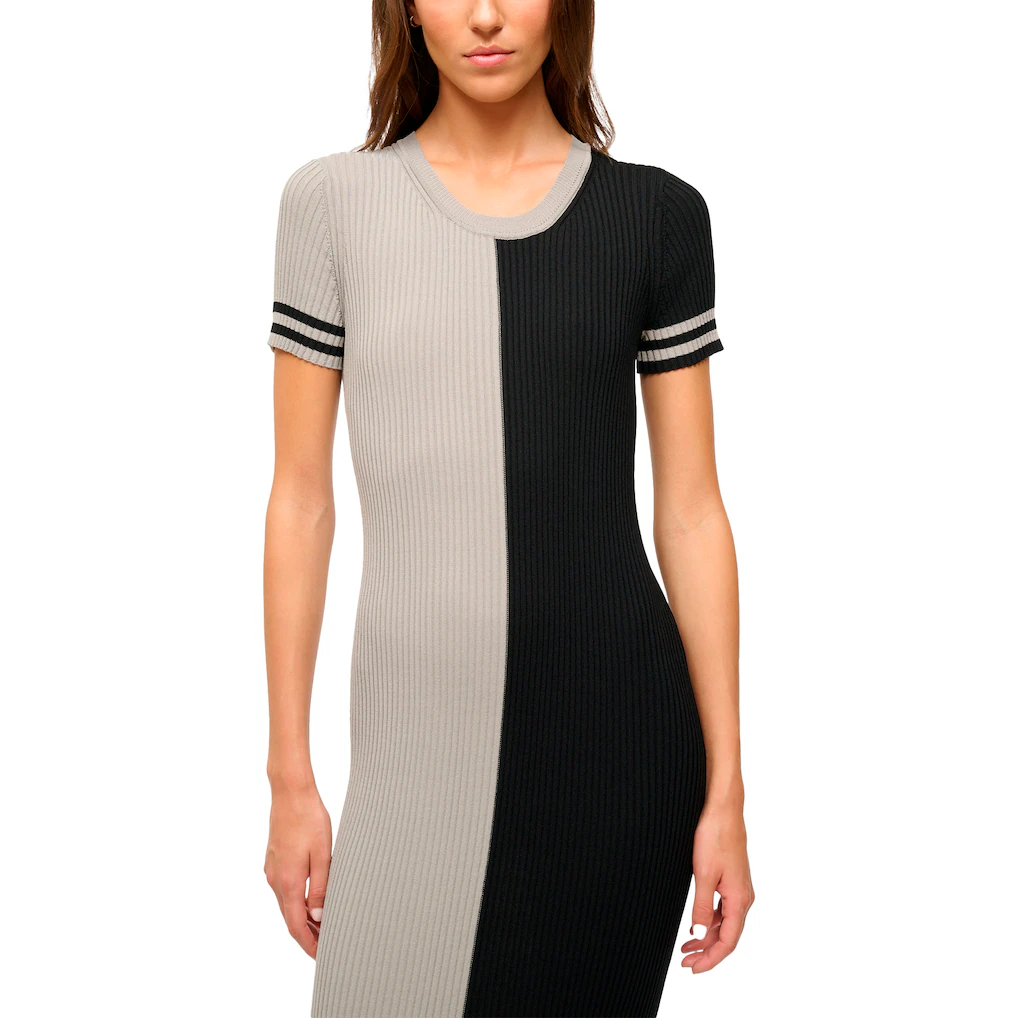 Women's Las Vegas Raiders STAUD Silver/Black Colleen Dress