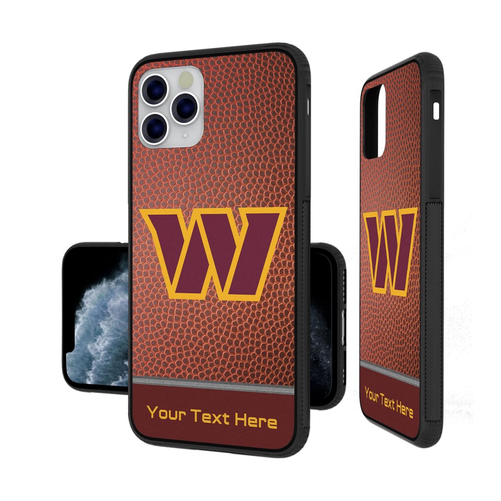 Washington Commanders Personalized Football Design iPhone Bump Case