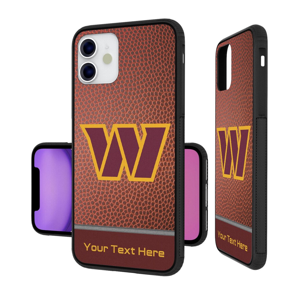 Washington Commanders Personalized Football Design iPhone Bump Case