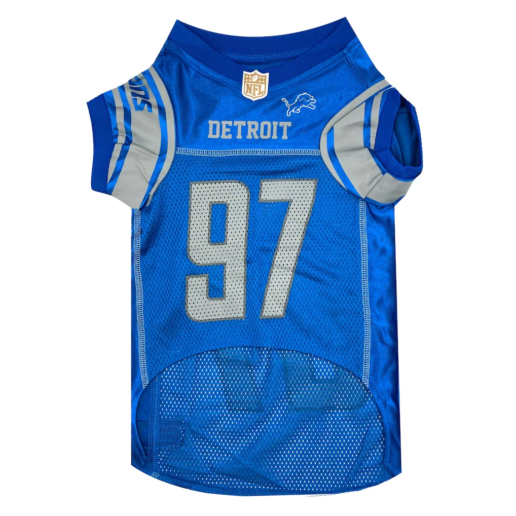 Detroit Lions Aidan Hutchinson Blue Player Pet Jersey