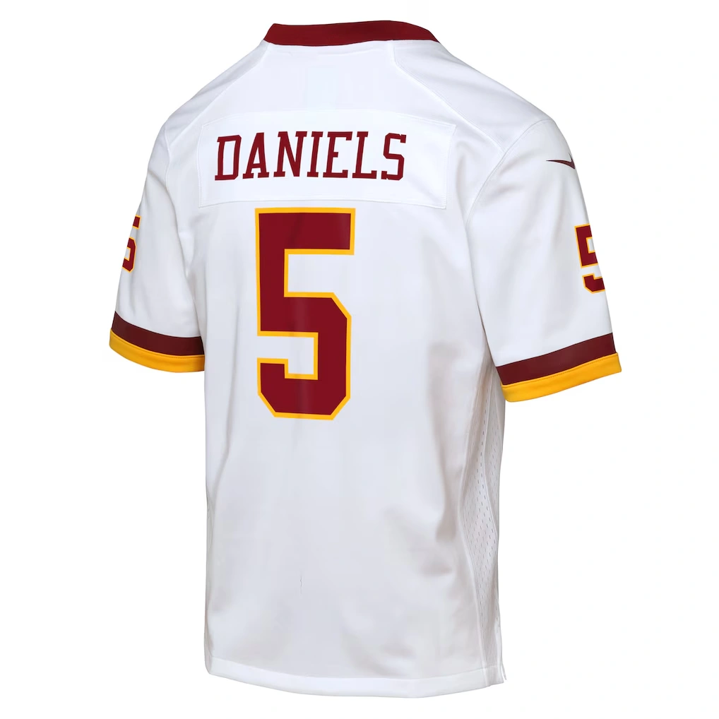 Youth Washington Commanders Jayden Daniels Nike White Game Super Bowl Era Jersey 3 Youth Washington Commanders Jayden Daniels Nike White Game Super Bowl Era Jersey