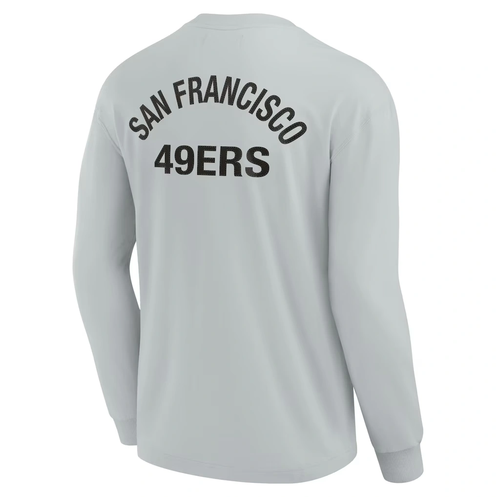 Unisex San Francisco 49ers Fanatics Gray Elements Super Soft Long Sleeve T-Shirt