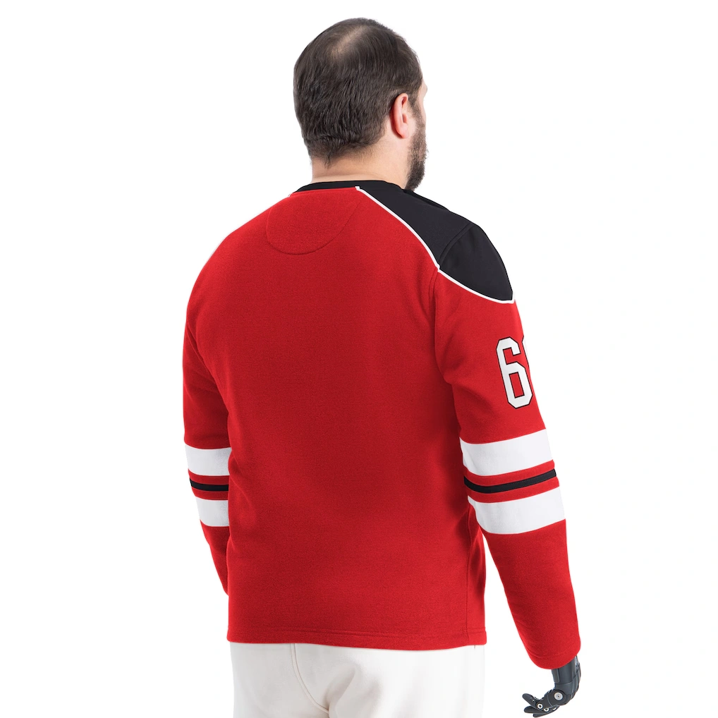 Men's Atlanta Falcons G-III Sports by Carl Banks Red Adaptive Lord Stanley Crewneck Sweatshirt