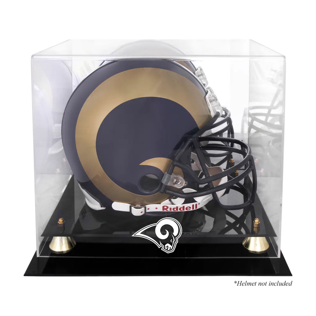 St. Louis Rams Fanatics Authentic Golden Classic Helmet Display Case with Mirrored Back