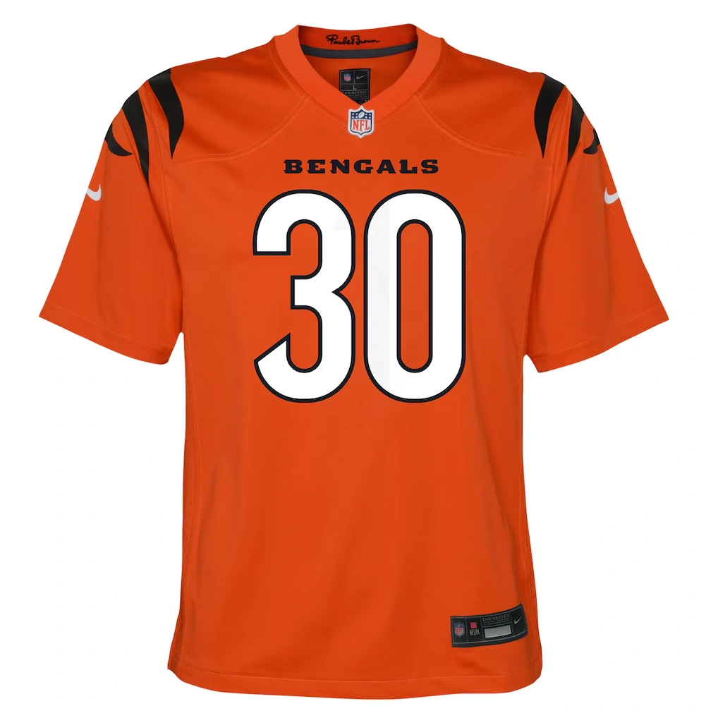 Youth Cincinnati Bengals Chase Brown Nike Orange Youth