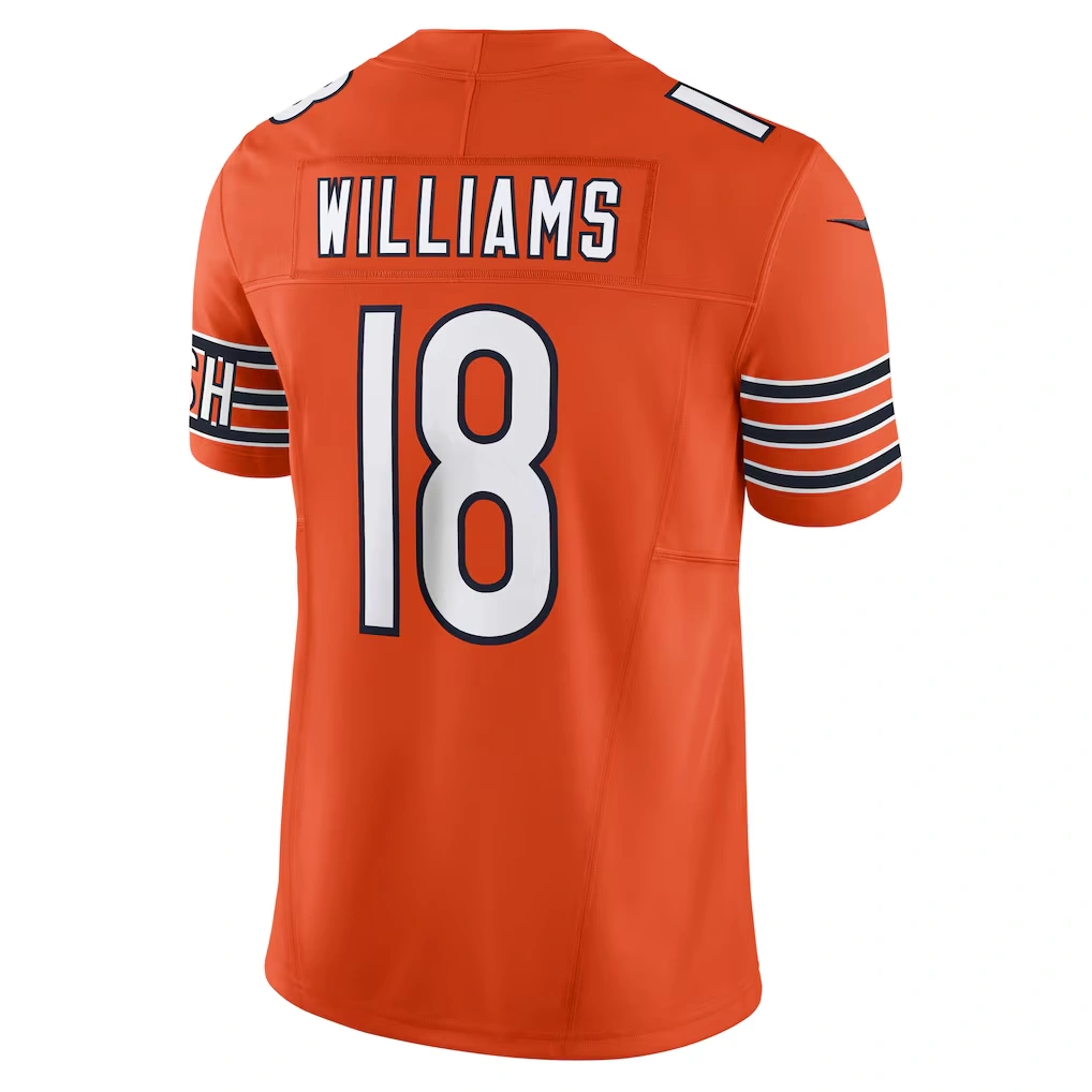 Men's Chicago Bears Caleb Williams Nike Orange Vapor F.U.S.E. Limited Jersey