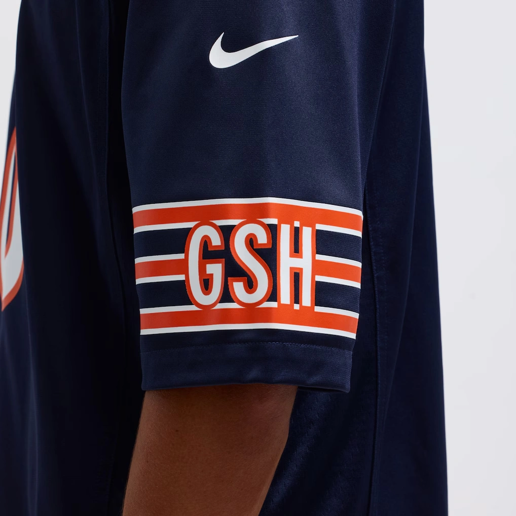 Men's Chicago Bears Caleb Williams Nike Navy Player Game Jersey 10 Men's Chicago Bears Caleb Williams Nike Navy Player Game Jersey