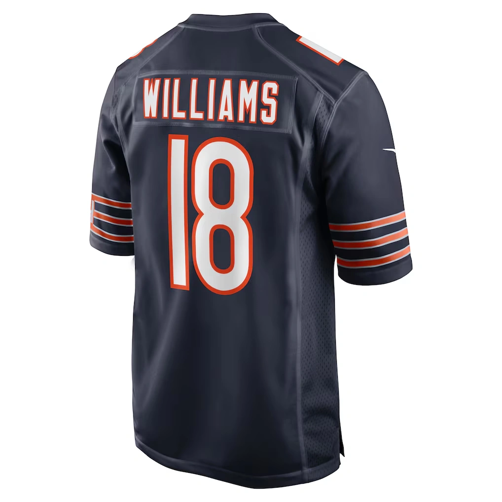 Men's Chicago Bears Caleb Williams Nike Navy Player Game Jersey 3 Men's Chicago Bears Caleb Williams Nike Navy Player Game Jersey