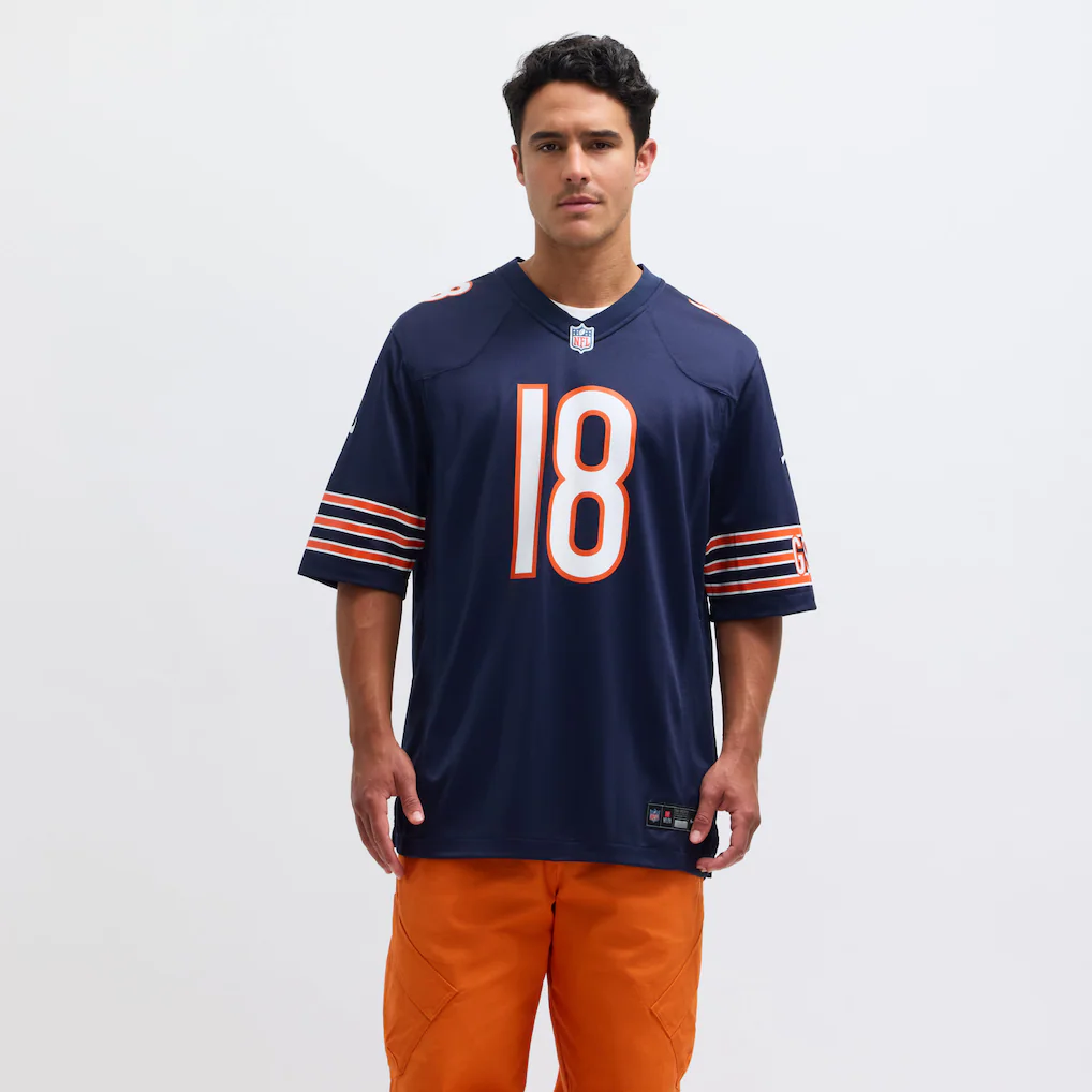 Men's Chicago Bears Caleb Williams Nike Navy Player Game Jersey 4 Men's Chicago Bears Caleb Williams Nike Navy Player Game Jersey