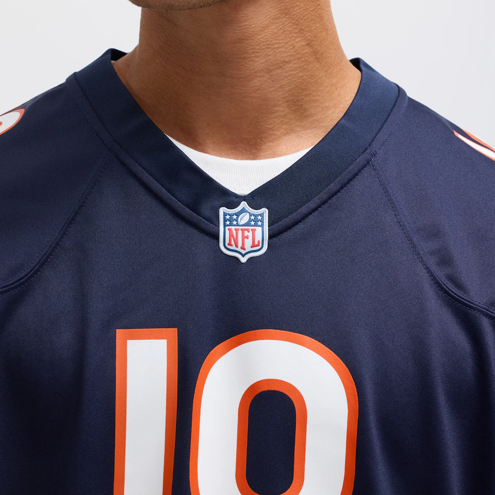 Men's Chicago Bears Caleb Williams Nike Navy Player Game Jersey 7 Men's Chicago Bears Caleb Williams Nike Navy Player Game Jersey