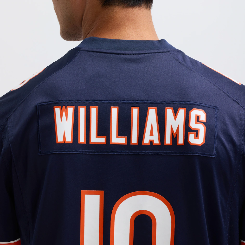Men's Chicago Bears Caleb Williams Nike Navy Player Game Jersey 8 Men's Chicago Bears Caleb Williams Nike Navy Player Game Jersey