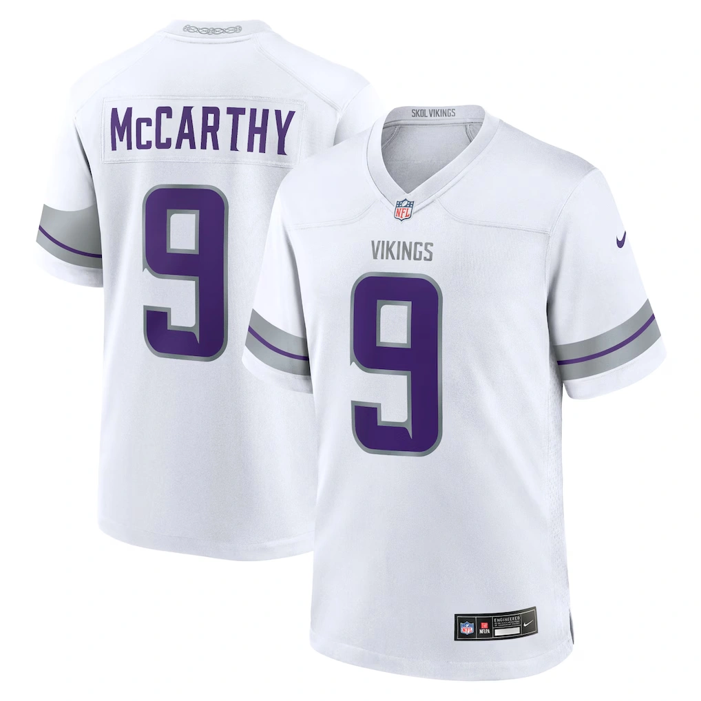 Youth Minnesota Vikings J.J. McCarthy Nike White Game Jersey