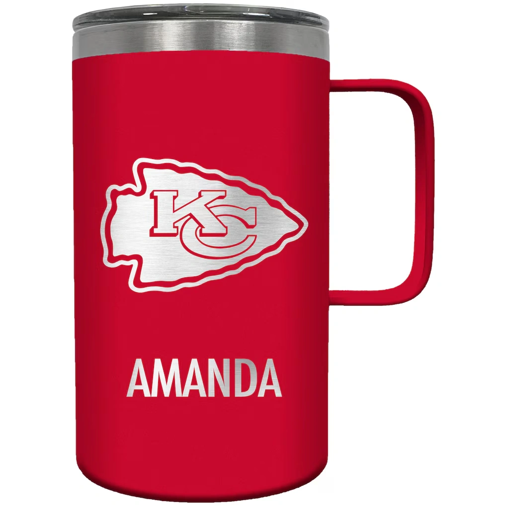 Kansas City Chiefs 18oz. Personalized Hustle Mug