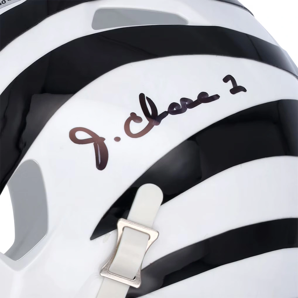 Ja'Marr Chase Cincinnati Bengals Autographed Fanatics Authentic Riddell 2022 On Field Alternate Speed Mini Helmet