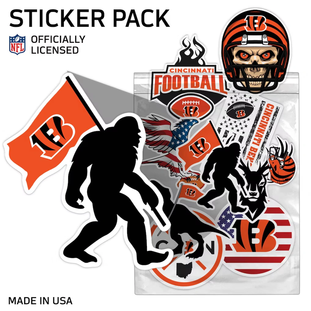 Cincinnati Bengals Assorted Sticker Pack