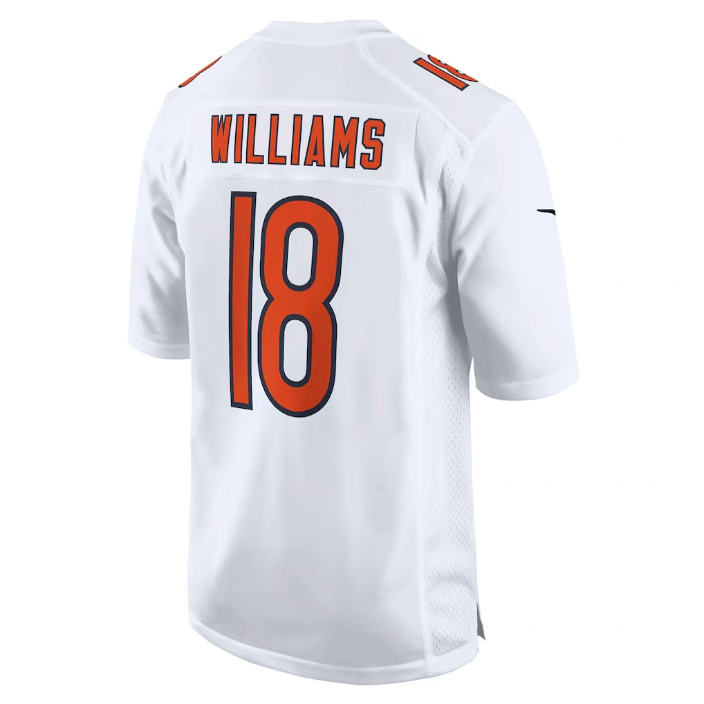 Men's Chicago Bears Caleb Williams Nike Tundra White Fashion Jersey