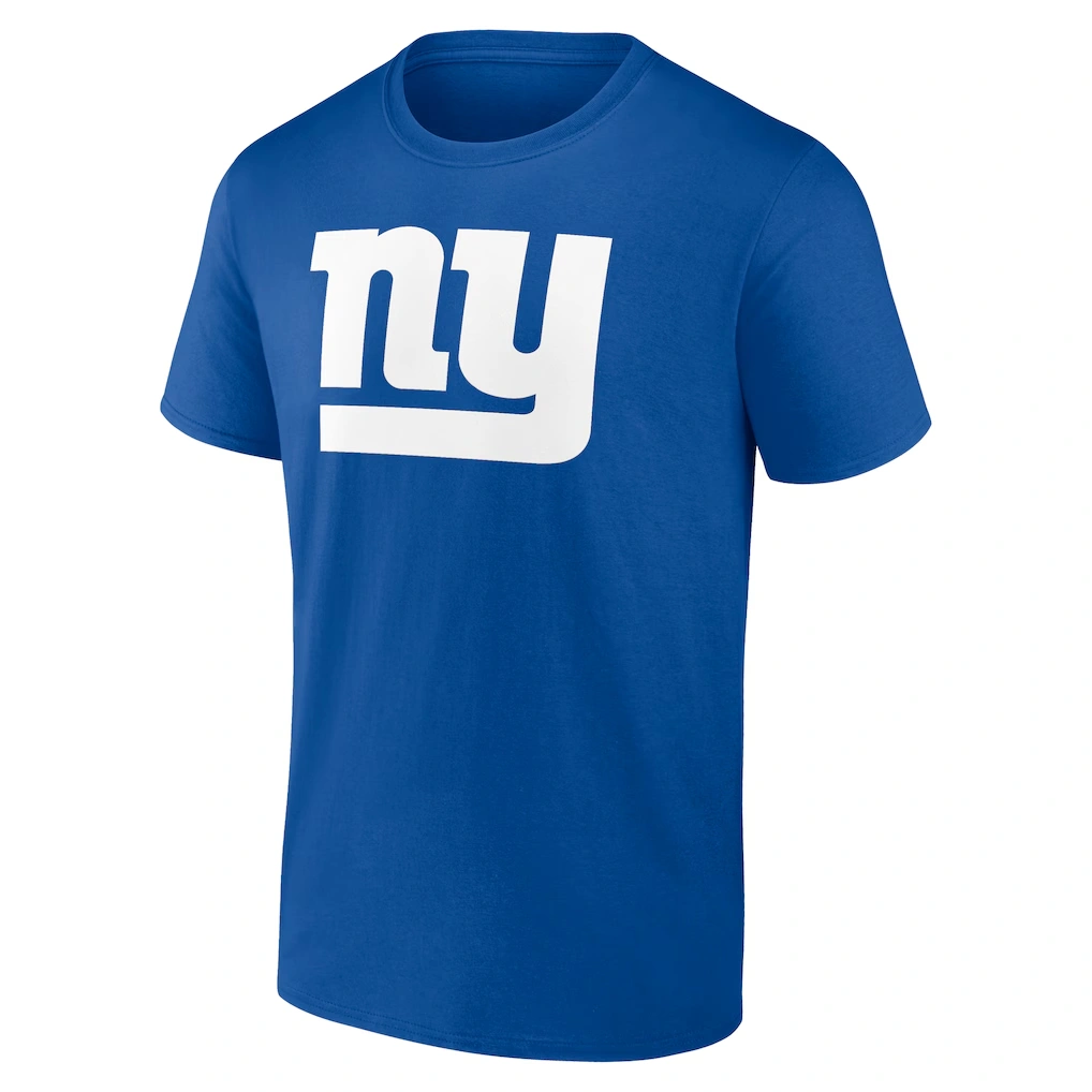 Men's New York Giants Malik Nabers Royal Icon Name & Number T-Shirt