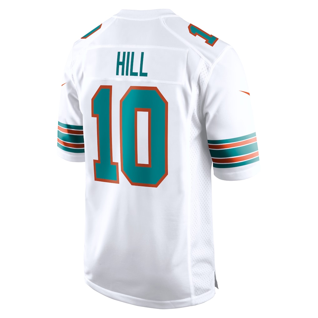 Men's Miami Dolphins Tyreek Hill Nike White Alternate Game Jersey 3 Men's Miami Dolphins Tyreek Hill Nike White Alternate Game Jersey