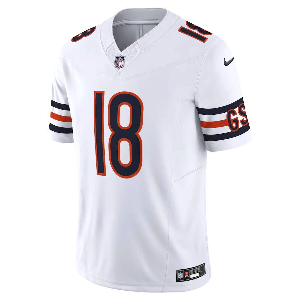 Men's Chicago Bears Caleb Williams Nike White Vapor F.U.S.E. Limited Jersey