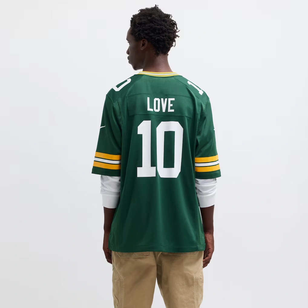 Men's Green Bay Packers Jordan Love Nike Green Player Game Jersey
