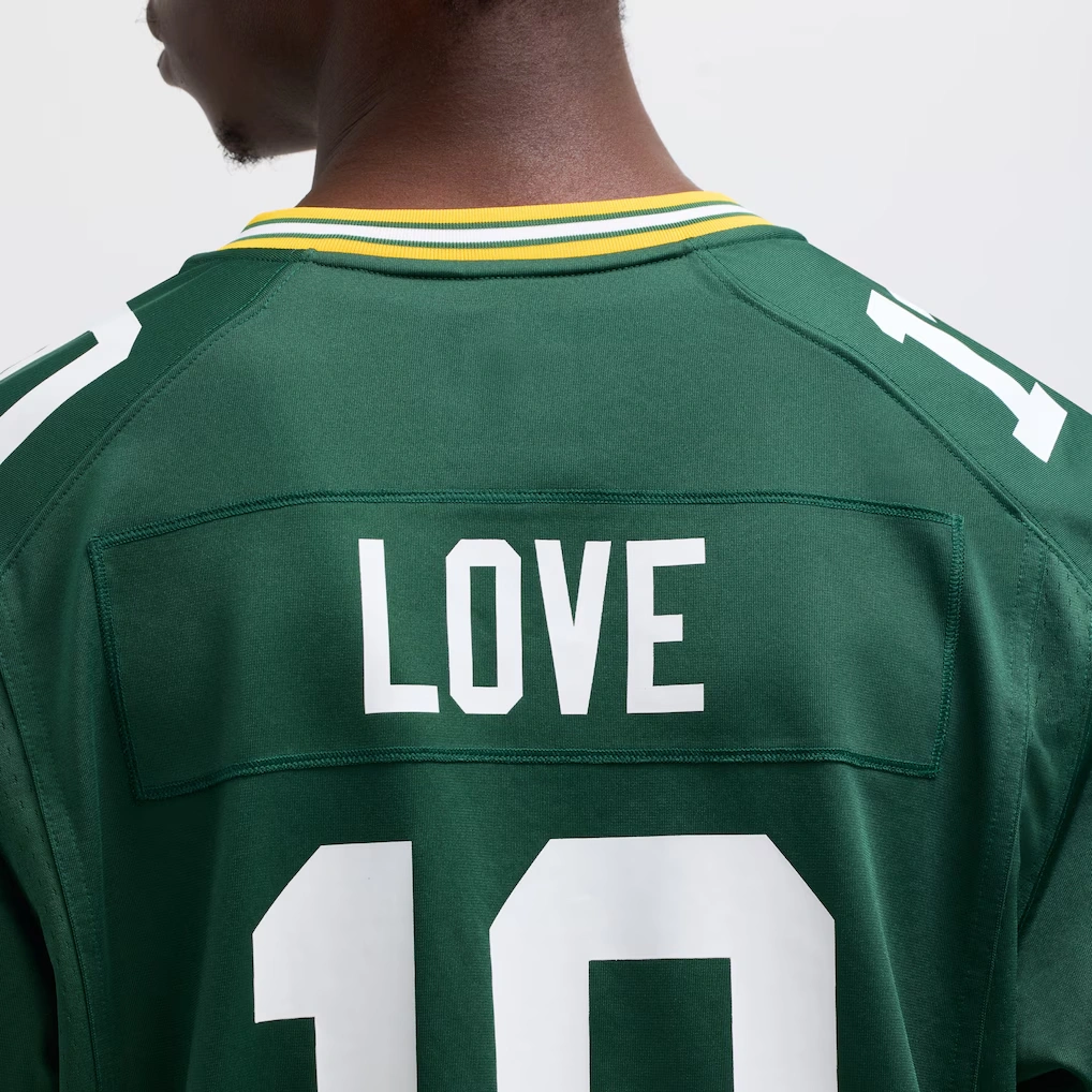 Men's Green Bay Packers Jordan Love Nike Green Player Game Jersey