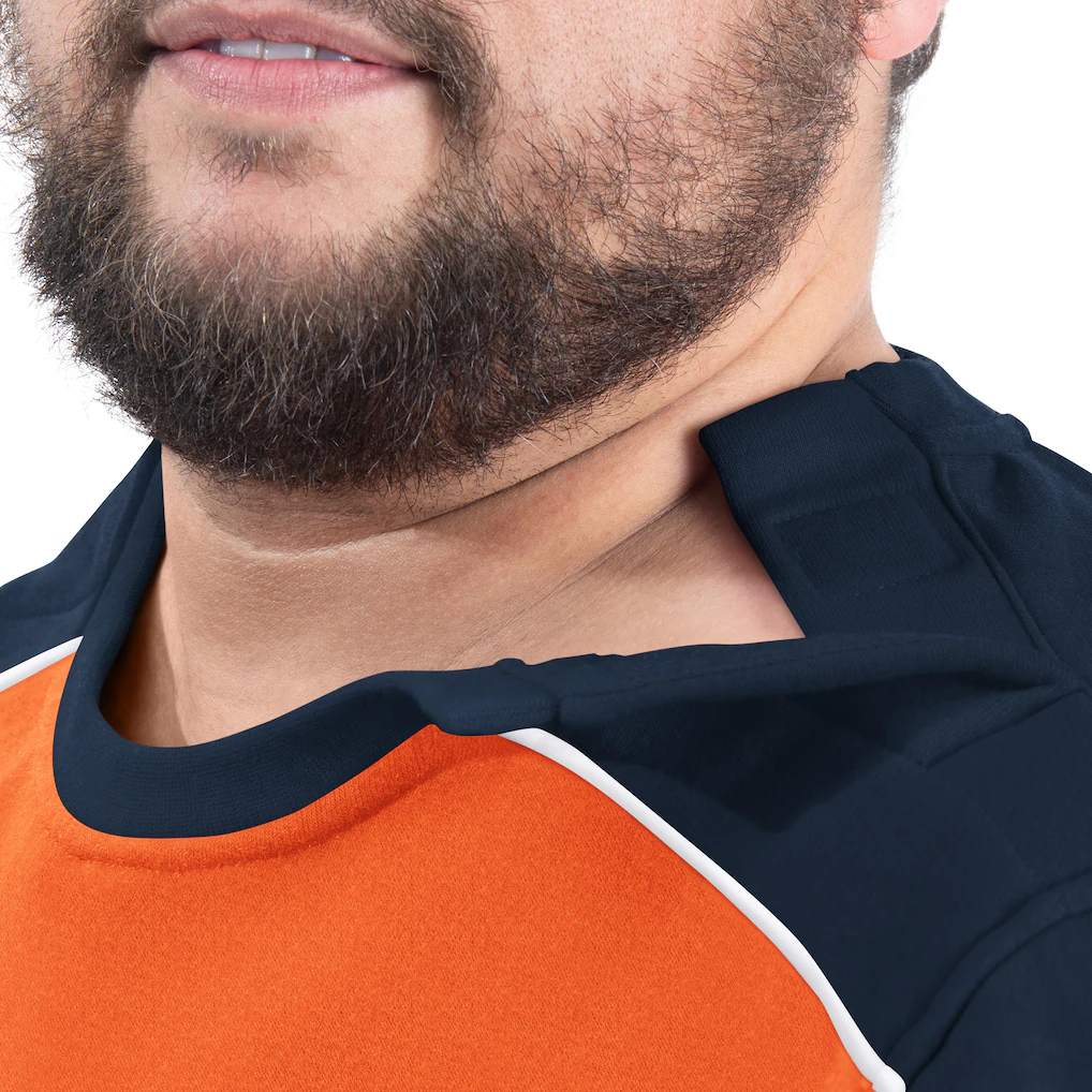 Men's Denver Broncos G-III Sports by Carl Banks Orange Adaptive Lord Stanley Crewneck Sweatshirt 3 Men's Denver Broncos G-III Sports by Carl Banks Orange Adaptive Lord Stanley Crewneck Sweatshirt