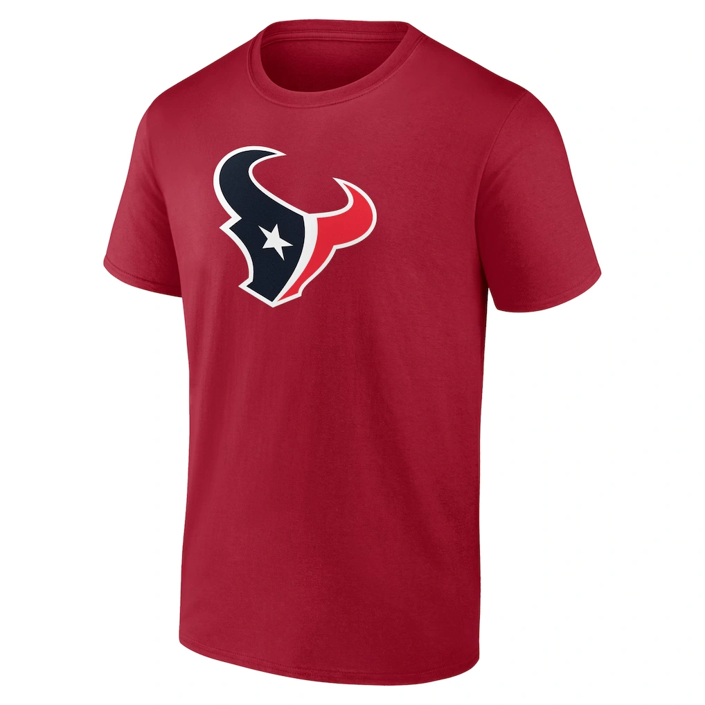 Men's Houston Texans Red Team Authentic Custom T-Shirt