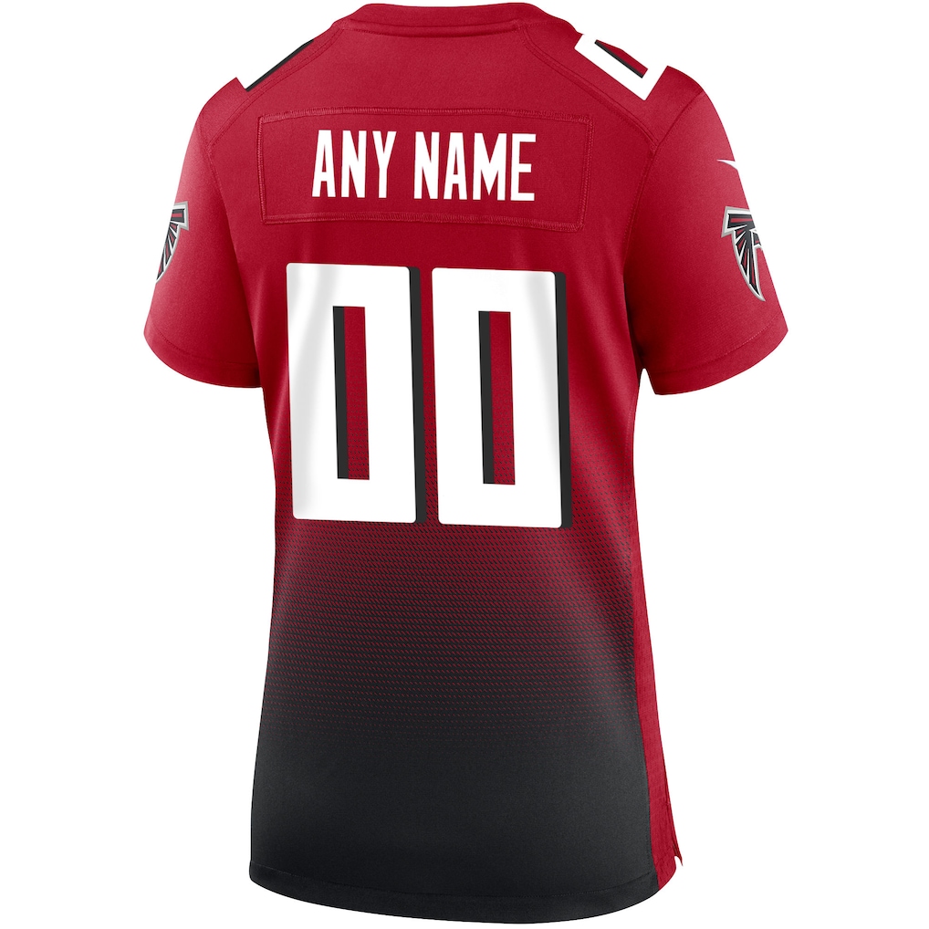 Women's Atlanta Falcons Nike Red Alternate Custom Game Jersey 3 Women's Atlanta Falcons Nike Red Alternate Custom Game Jersey