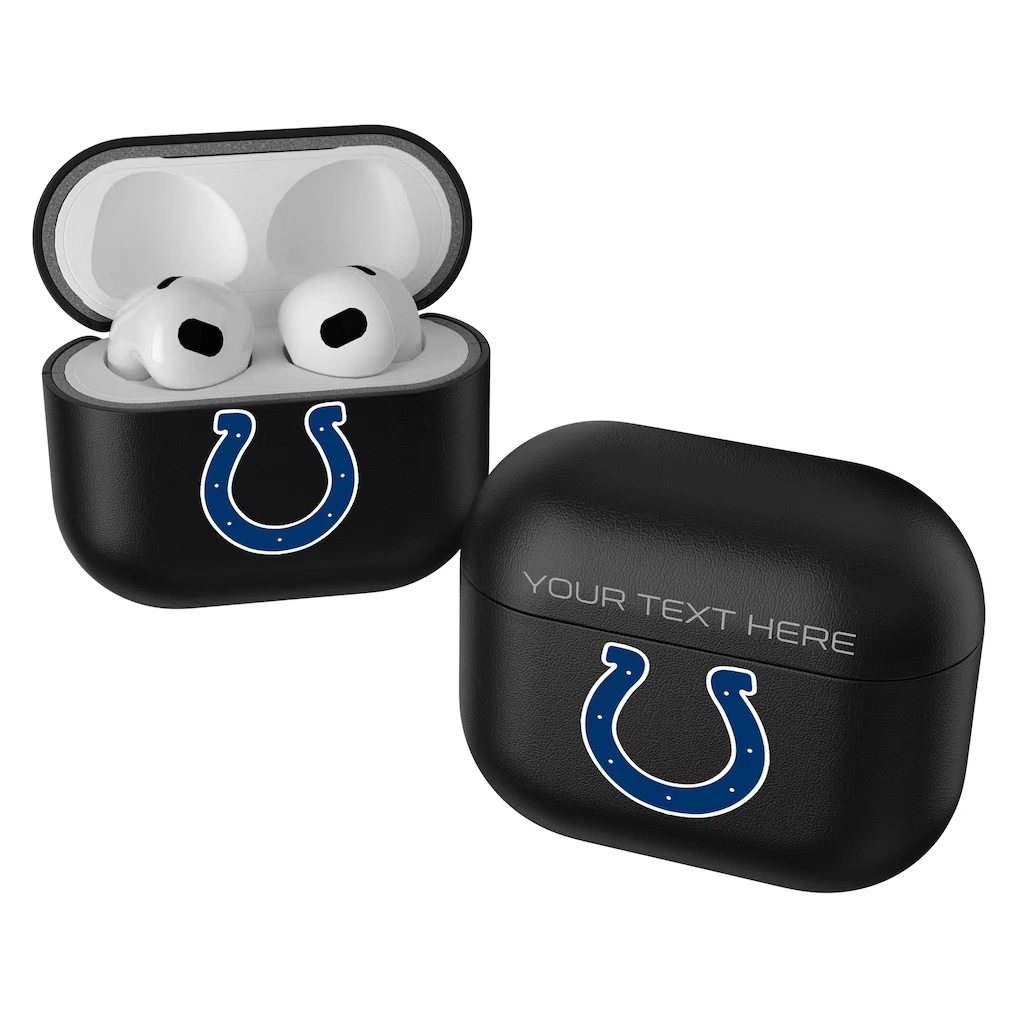 Indianapolis Colts Keyscaper Black Insignia Personalized AirPods 3rd Generation Case Cover