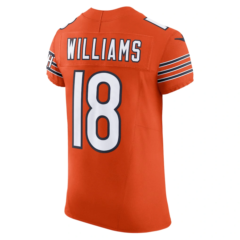 Men's Chicago Bears Caleb Williams Nike Orange Alternate Vapor F.U.S.E. Elite Jersey