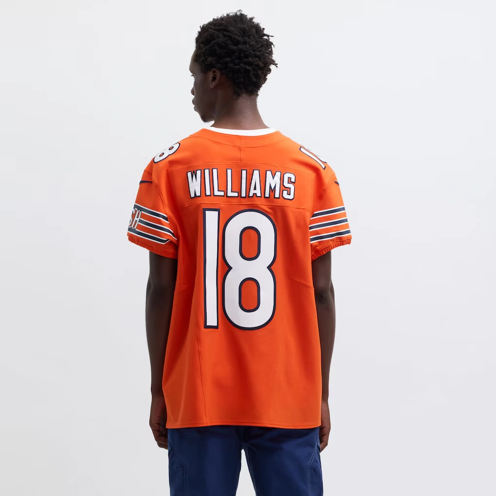 Men's Chicago Bears Caleb Williams Nike Orange Alternate Vapor F.U.S.E. Elite Jersey