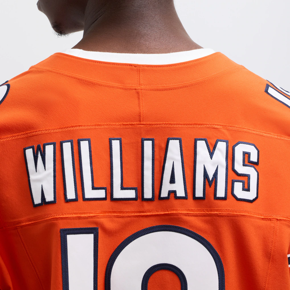 Men's Chicago Bears Caleb Williams Nike Orange Alternate Vapor F.U.S.E. Elite Jersey