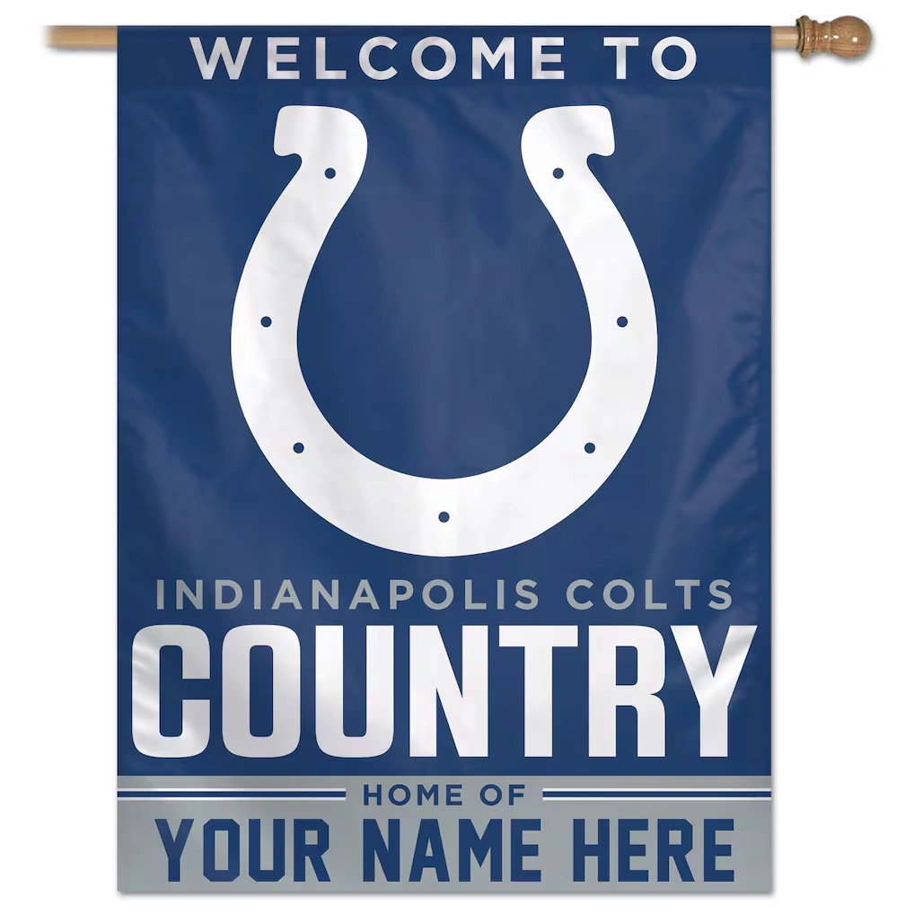 Indianapolis Colts WinCraft Personalized 27'' x 37'' Single-Sided Vertical Banner