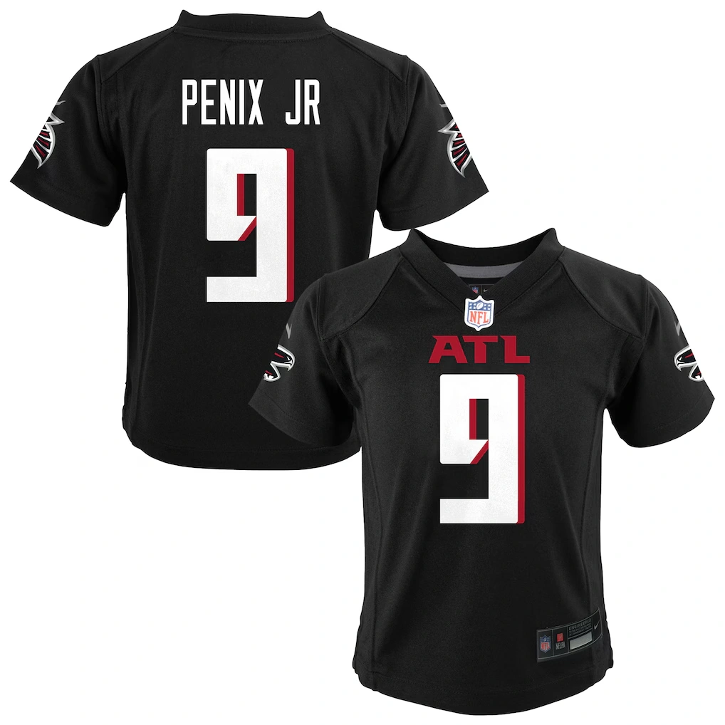 Infant Atlanta Falcons Michael Penix Jr. Nike Black Team Player Game Jersey