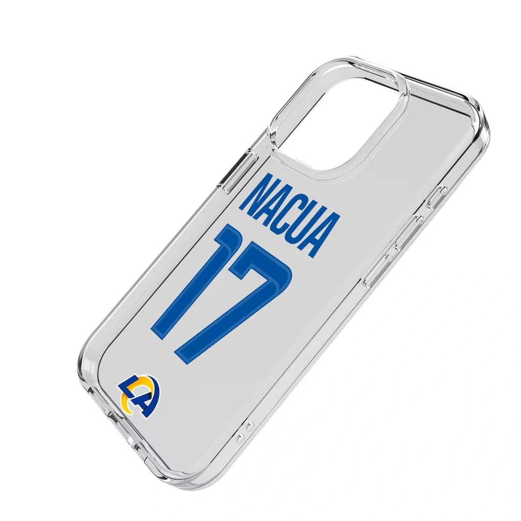 Los Angeles Rams Puka Nacua Keyscaper iPhone Clear Case
