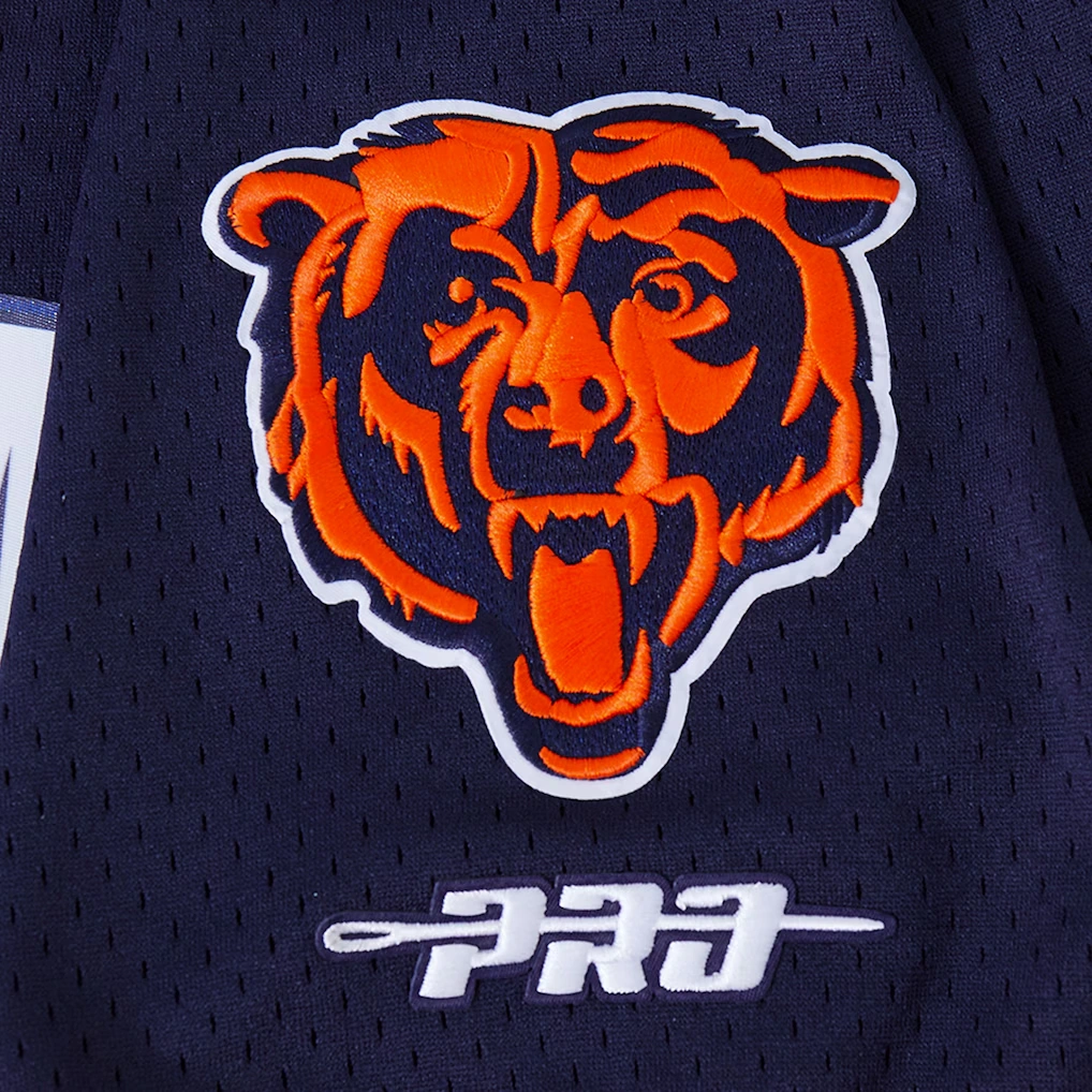 Men's Chicago Bears Caleb Williams Pro Standard Navy Mesh Button-Up Baseball Jersey